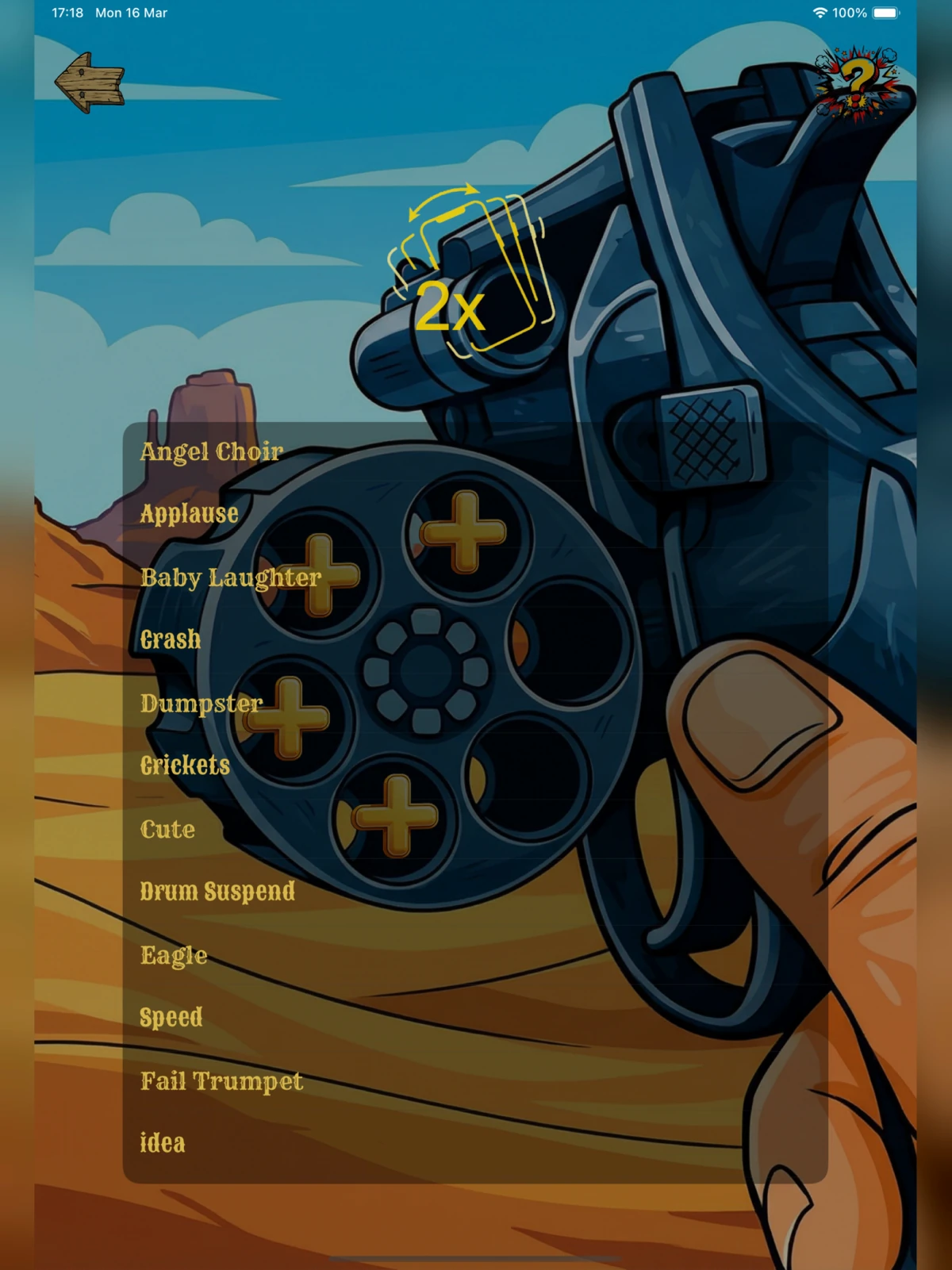 Punchline iPad screenshot showing voice trigger controls